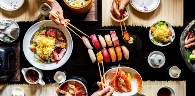 Japanese dining healthy food